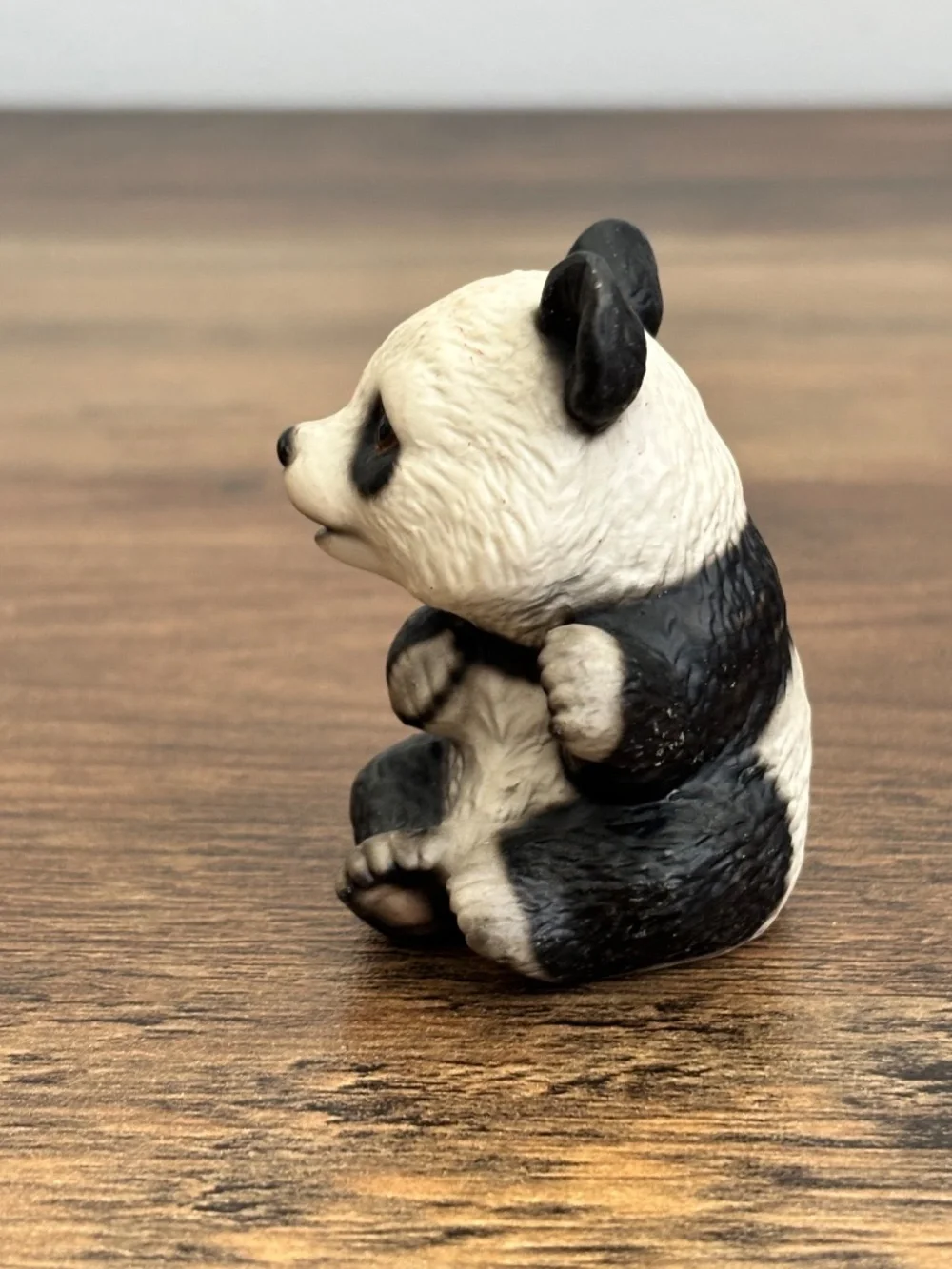 House of Global Art Harvey Knox Panda Bear Figurine Realistic Collectible Topper